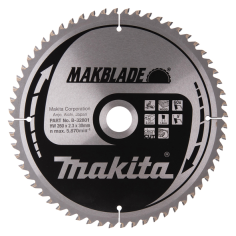 LAME CARBURE MAKBLADE BOIS 260X30MM 60D - B 32801 - 0088381421614 - D'ORIGINE MAKITA