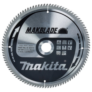 LAME TCT ST MAK 260-30-100 BOIS - B 32873 - 0088381421683 - D'ORIGINE MAKITA