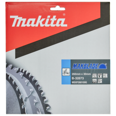 LAME TCT ST MAK 260-30-100 BOIS - B 32873 - 0088381421683 - D'ORIGINE MAKITA