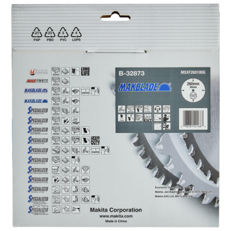 LAME TCT ST MAK 260-30-100 BOIS - B 32873 - 0088381421683 - D'ORIGINE MAKITA