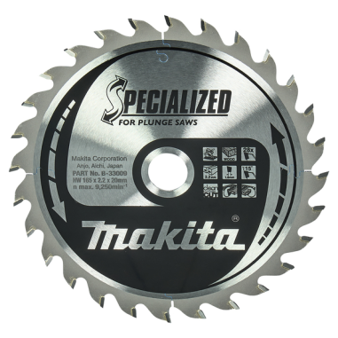 LAME TCT PL SIL 165-20-28 BOIS - B 33009 - 0088381421874 - D'ORIGINE MAKITA