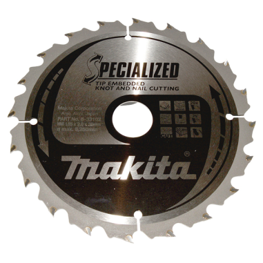 LAME TCT PO 185-30-20 BOISCLOU+ - B 33102 - 0088381421973 - D'ORIGINE MAKITA