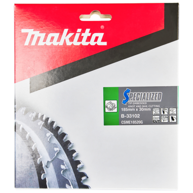 LAME TCT PO 185-30-20 BOISCLOU+ - B 33102 - 0088381421973 - D'ORIGINE MAKITA