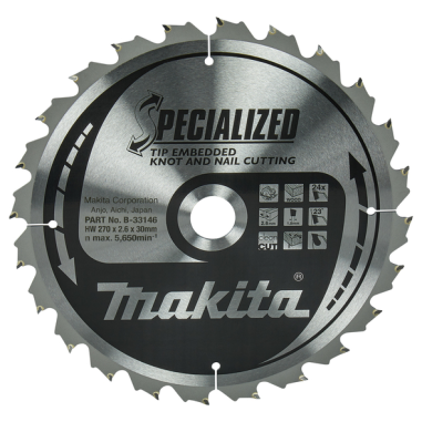 LAME TCT PO 270-30-24 BOISCLOU+ - B 33146 - 0088381422017 - D'ORIGINE MAKITA