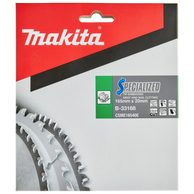 LAME TCT PO 165-20-40 BOISCLOU+ - B 33168 - 0088381422031 - D'ORIGINE MAKITA