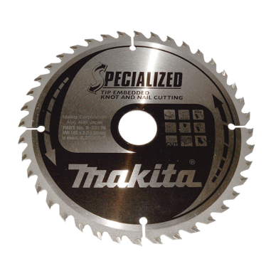 LAME TCT PO 185-30-40 BOISCLOU+ - B 33174 - 0088381422048 - D'ORIGINE MAKITA