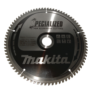 LAM TCT ST 260-30-80 SPE ALU - B 33320 - 0088381422208 - D'ORIGINE MAKITA