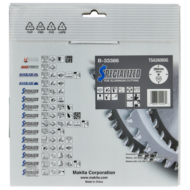 LAM TCT ST 260-30-80 SPE ALU - B 33386 - 0088381422260 - D'ORIGINE MAKITA