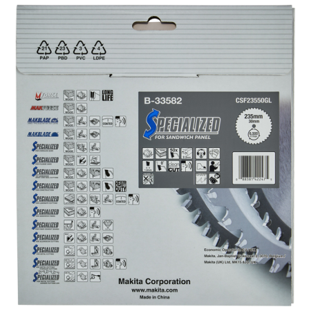 LAME TCT PO 235-0-50 SPE SANDW - B 33582 - 0088381422475 - D'ORIGINE MAKITA