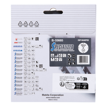 LAM TCT PO 165-20-4 SPE FIBRO - B 33685 - 0088381422574 - D'ORIGINE MAKITA