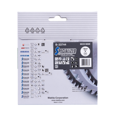LAME CARBURE INOX-METAL SPE MET+BATT 136X20MM 56D - B 33744 - 0088381422635 - D'ORIGINE MAKITA