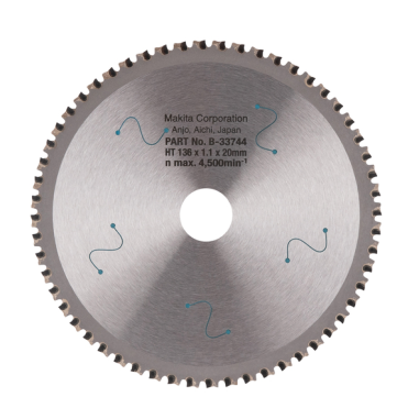 LAME CARBURE INOX-METAL SPE MET+BATT 136X20MM 56D - B 33744 - 0088381422635 - D'ORIGINE MAKITA