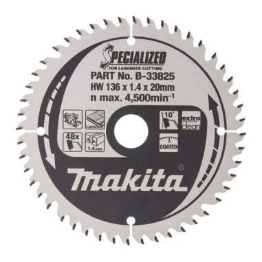 LAME TCT BA 136-20-48 SPE LAMIN - B 33825 - 0088381422673 - D'ORIGINE MAKITA