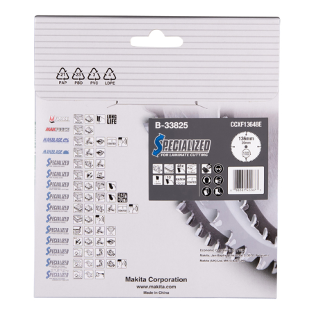 LAME TCT BA 136-20-48 SPE LAMIN - B 33825 - 0088381422673 - D'ORIGINE MAKITA