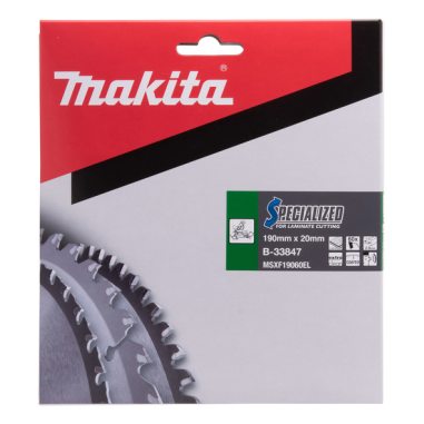 LAME TCT ST 190-20-60 SPE LAMIN - B 33847 - 0088381422697 - D'ORIGINE MAKITA