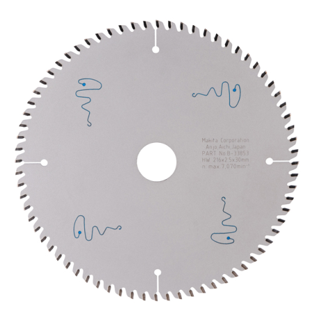 LAME TCT 216x30x72T POUR LAMINE - B 33853 - 3240890934628 - D'ORIGINE MAKITA