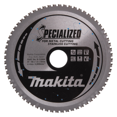 LAM TCT PO SIL 185-30-64 INOX - B 33984 - 0088381422925 - D'ORIGINE MAKITA