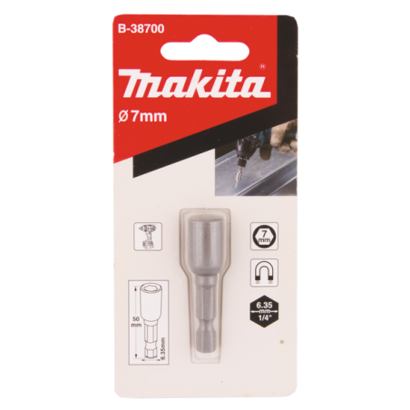 EMBOUT DOUILLE M4 7,0X50 / B 38700 / 0088381433341 - D'ORIGINE MAKITA