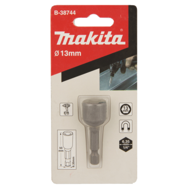 EMBOUT DOUILLE M13 13X50 / B 38744 / 0088381433389 - D'ORIGINE MAKITA