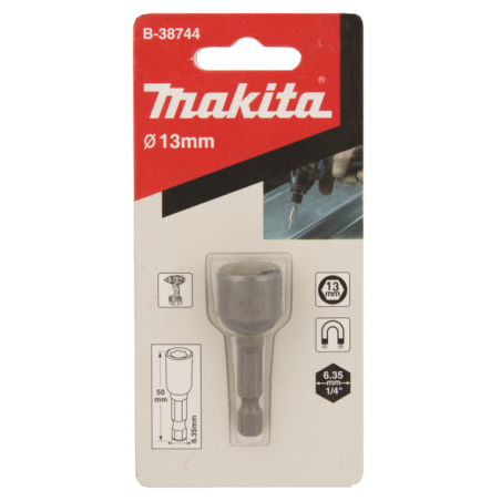 EMBOUT DOUILLE M13 13X50 / B 38744 / 0088381433389 - D'ORIGINE MAKITA