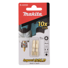 EMBOUTS SHORTON IMPACT GOLD PZ3 (2 PCS) / B 42232 / 0088381439930 - D'ORIGINE MAKITA 2