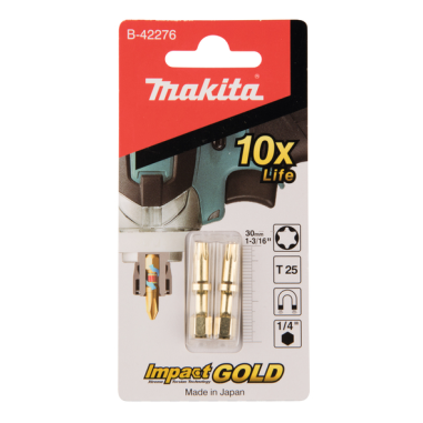 EMBOUTS SHORTON IMPACT GOLD T25 (2 PCS) / B 42276 / 0088381439978 - D'ORIGINE MAKITA