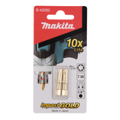 EMBOUTS SHORTON IMPACT GOLD T30 (2 PCS) / B 42282 / 0088381439985 - D'ORIGINE MAKITA 2