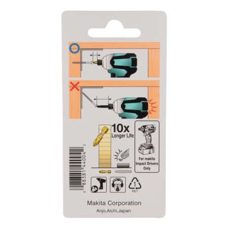 EMBOUTS SHORTON IMPACT GOLD HEX 4,0 (2 PCS) / B 42341 / 0088381440042 - D'ORIGINE MAKITA