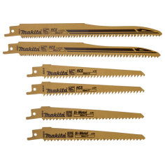 PACK LAMES BOIS SCIE RECIPRO (6 PCS) - B 44432 - 0088381445498 - D'ORIGINE MAKITA