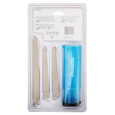 PACK LAMES BOIS SCIE RECIPRO (6 PCS) - B 44432 - 0088381445498 - D'ORIGINE MAKITA