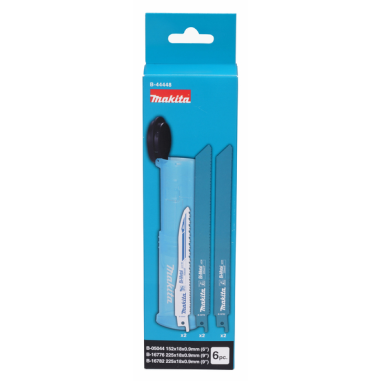 PACK LAMES METAL SCIE RECIPRO (6 PCS) - B 44448 - 0088381445504 - D'ORIGINE MAKITA