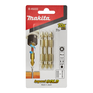 EMBOUT DBLE IMPGOLD PZ2 / B 45222 / 0088381448208 - D'ORIGINE MAKITA