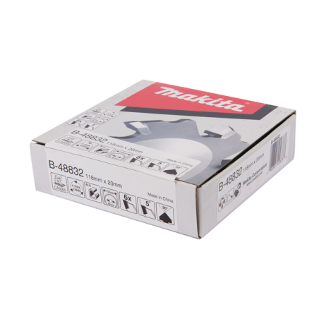 FRAISE A RAINURER EN V 118x20 90[ - B 48832 - 0088381458733 - D'ORIGINE MAKITA