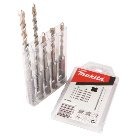 COFFRET DE 5 FORETS SDS PLUS 2T MAK2 / B 49052 / 0088381457460 - D'ORIGINE MAKITA COFFRET DE 5 FORETS SDS PLUS 2T MAK2 / B 49052 / 0088381457460 - D'ORIGINE MAKITA