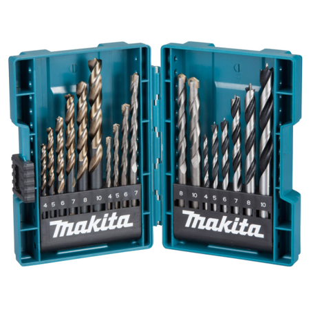 COFFRET BLUE CASE 18 FORETS CYL / B 49432 / 0088381458818 - D'ORIGINE MAKITA COFFRET BLUE CASE 18 FORETS CYL / B 49432 / 0088381458818 - D'ORIGINE MAKITA