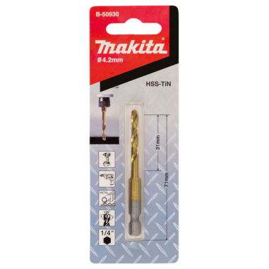 FORET HEX 4.2X71 - B 50930 - 0088381464284 - D'ORIGINE MAKITA