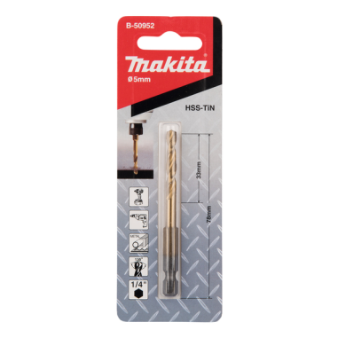 FORET HEX 5X78 - B 50952 - 0088381464307 - D'ORIGINE MAKITA