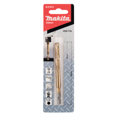 FORET HEX 8X102 - B 51013 - 0088381464369 - D'ORIGINE MAKITA