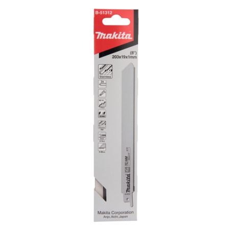 LAME RECIP SPECIAL INOX 200MM (2P) - B 51312 - 0088381464635 - D'ORIGINE MAKITA