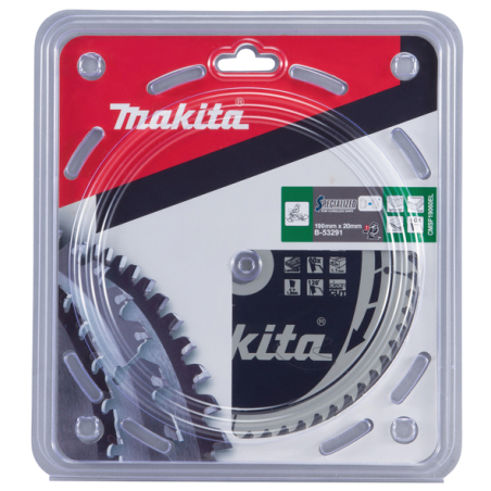 LAME TCT MDF 190x20MM 60DENTS - B 53291 - 0088381472401 - D'ORIGINE MAKITA