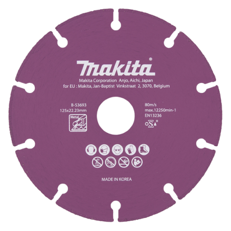 DISQUE DIAMANT 125x1.3x22.23 / B 53693 / 0088381473675 - D'ORIGINE MAKITA