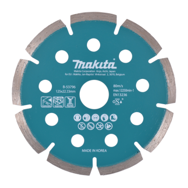 DISQUE DIAMANT FIN 125X1,6X22,23MM / B 53796 / 0088381475983 - D'ORIGINE MAKITA