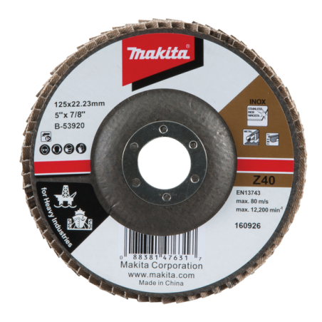 PLATEAU LAMEL x125 Z40 - B 53920 - 0088381476317 - D'ORIGINE MAKITA