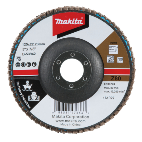 PLATEAU LAMEL x125 Z80 - B 53942 - 0088381476331 - D'ORIGINE MAKITA