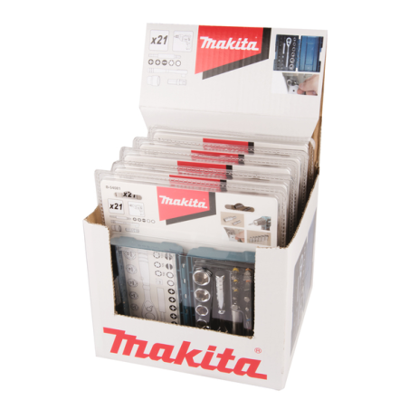 COFFRET EMBOUT (21pcs) AVEC CLE A CLIQUET / B 54081 / 0088381476966 - D'ORIGINE MAKITA COFFRET EMBOUT (21pcs) AVEC CLE A CLIQUET / B 54081 / 0088381476966 - D'ORIGINE MAKITA