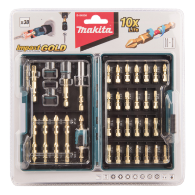 COFFRET 38 PCS VISSAGE IMPACT GOLD / B 54536 / 0088381477857 - D'ORIGINE MAKITA COFFRET 38 PCS VISSAGE IMPACT GOLD / B 54536 / 0088381477857 - D'ORIGINE MAKITA