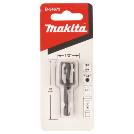 ADAPTATEUR DE PRISE 1/2" / B 54673 / 0088381478397 - D'ORIGINE MAKITA