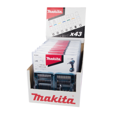 COFFRET EMBOUTS DE VISSAGE (43 PCS) / B 55697 / 0088381481359 - D'ORIGINE MAKITA