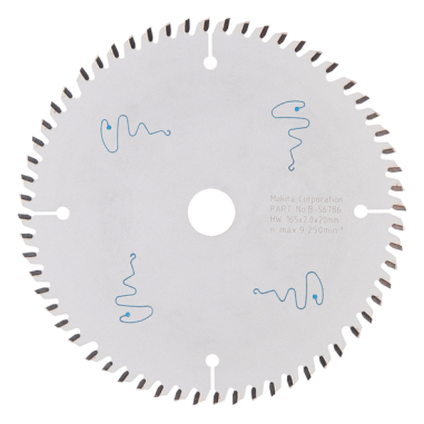 LAME CARBURE MDF SPE PLO+BATT 165X20MM 60D - B 56786 - 3240890934772 - D'ORIGINE MAKITA