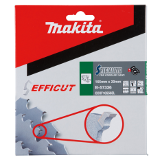 LAME CARBURE MULTI BOIS EFFICUT 165X20MM 56D - B 57336 - 0088381518420 - D'ORIGINE MAKITA 2